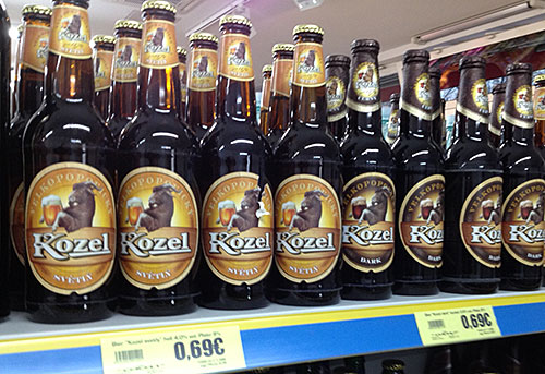 Пиво Kozel в Чехии